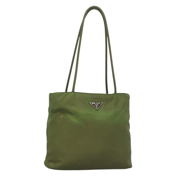 PRADA Tote Bag Nylon Green - Picture 1 of 9